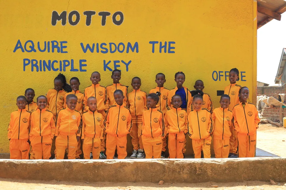 Alpha Kindergarten and Primary School children smiling